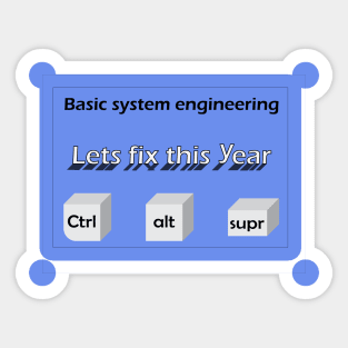 Basic System Engineering Sticker